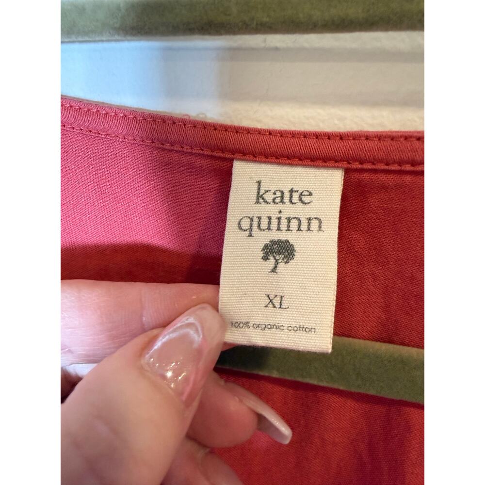Button-Front V-Neck Midi Dress in Dusty Red - Picture 7 of 8
